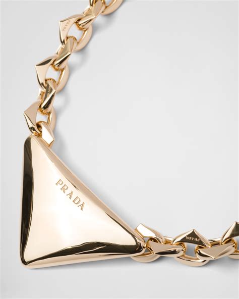 prada fine jewelry gold necklace collection|prada necklace for women.